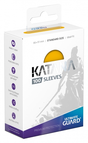 Ultimate Guard Katana Sleeves Standard Size Yellow (100)