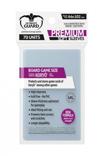 Premium Sleeves for Board Game Cards KoryTM (80)