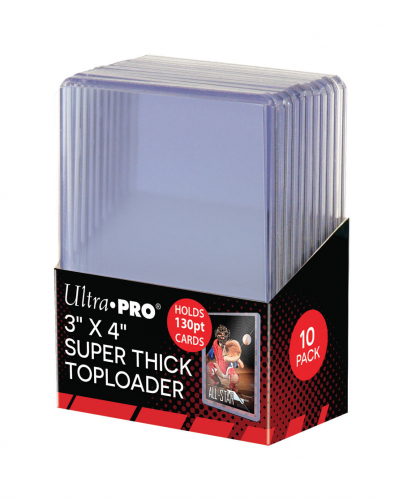 Ultra Pro Top Loader 3 x 4 130pt. Thick  (10)