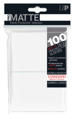 Ultra Pro Deck Protector Sleeves Standard Matte- White (100)