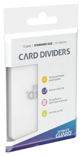 Card Dividers Standard Size Transparent