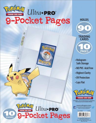 Ultra Pro Pokmon 9-Pocket Pages - 10 Pack (Bulk)