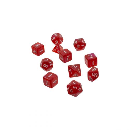 UP - Eclipse 11 Dice Set - Apple Red