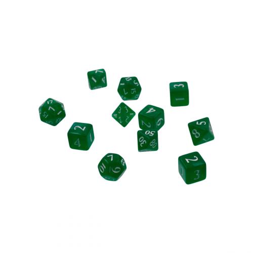 UP - Eclipse 11 Dice Set - Forest Green