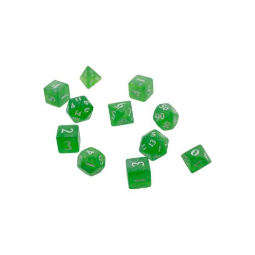 UP - Eclipse 11 Dice Set - Lime Green