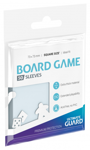 Premium Sleeves for Board Game Cards Square 73x73 mm (50)